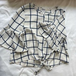 Sheer white crop top